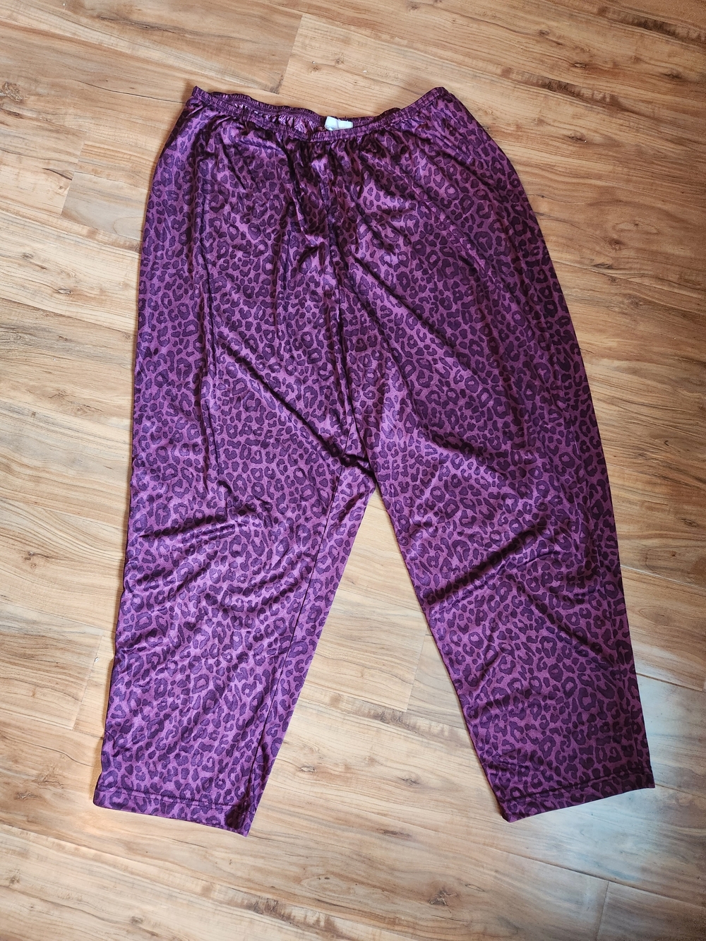 Only Necessities Purple Leopard Print Pajama Pants